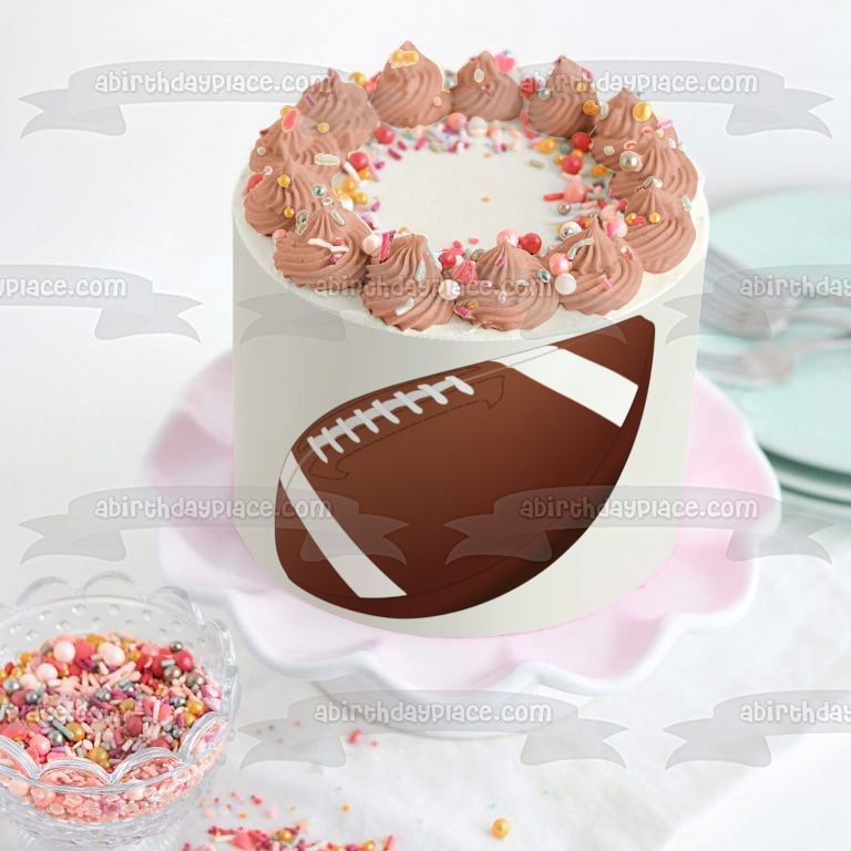 Deportes un balón de fútbol comestible decoración para tarta imagen ABPID07511 