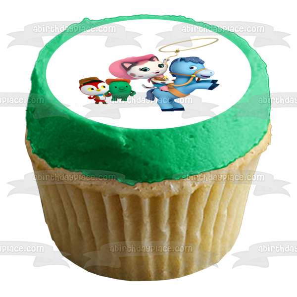 Imagen comestible para tarta comestible del ayudante del sheriff Callie Peck Toby y Sparky ABPID07673 