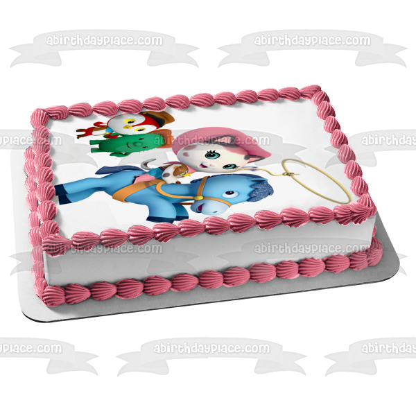 Imagen comestible para tarta comestible del ayudante del sheriff Callie Peck Toby y Sparky ABPID07673 