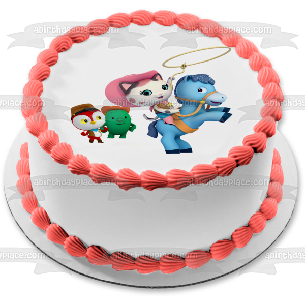 Imagen comestible para tarta comestible del ayudante del sheriff Callie Peck Toby y Sparky ABPID07673 