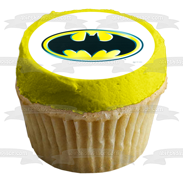 Imagen comestible para decoración de tarta con el logotipo de Batman ABPID07536 