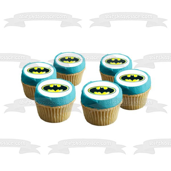 Imagen comestible para decoración de tarta con el logotipo de Batman ABPID07536 