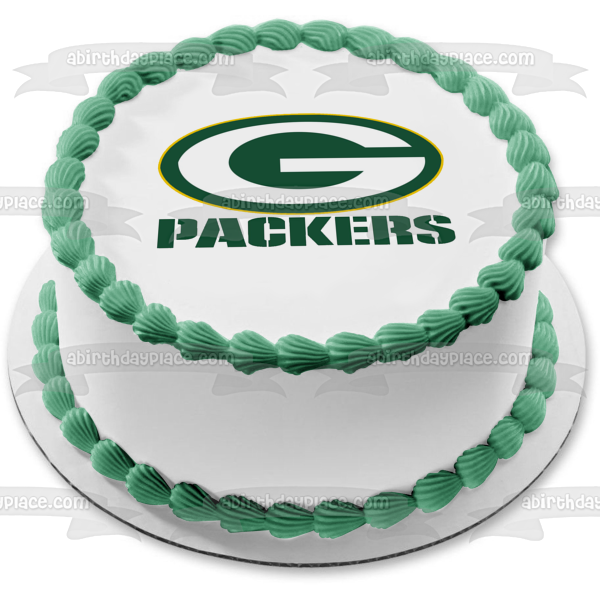 Imagen de decoración comestible para tarta con el logotipo de los Green Bay Packers de la NFL ABPID07707 