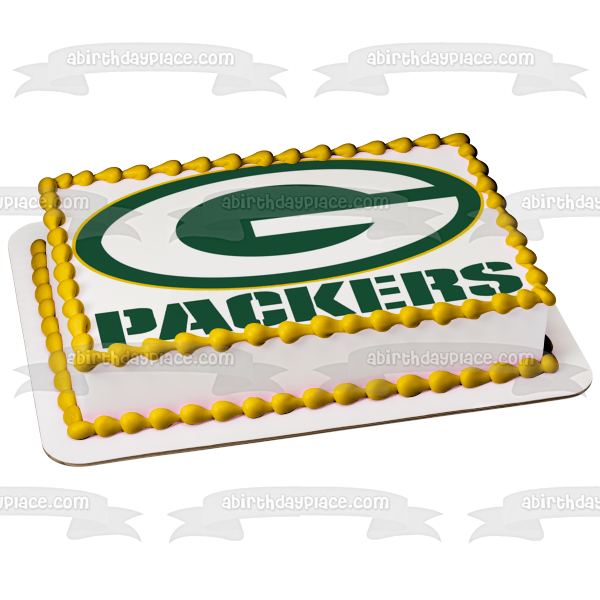 Imagen de decoración comestible para tarta con el logotipo de los Green Bay Packers de la NFL ABPID07707 