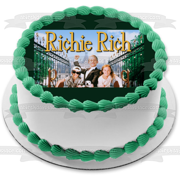 Richie Rich Movie and a Mansion Edible Cake Topper Image ABPID07545