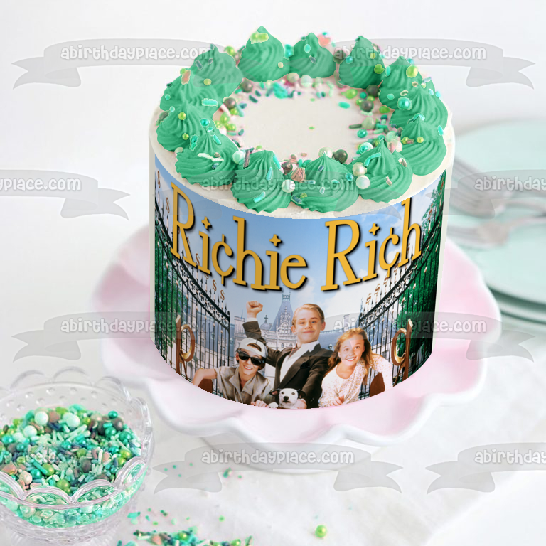 Richie Rich Movie and a Mansion Edible Cake Topper Image ABPID07545