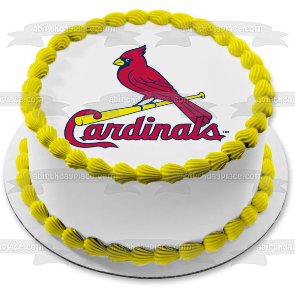 Imagen comestible para tarta con logotipo de los St. Louis Cardinals de la MLB Major League Baseball ABPID07547 