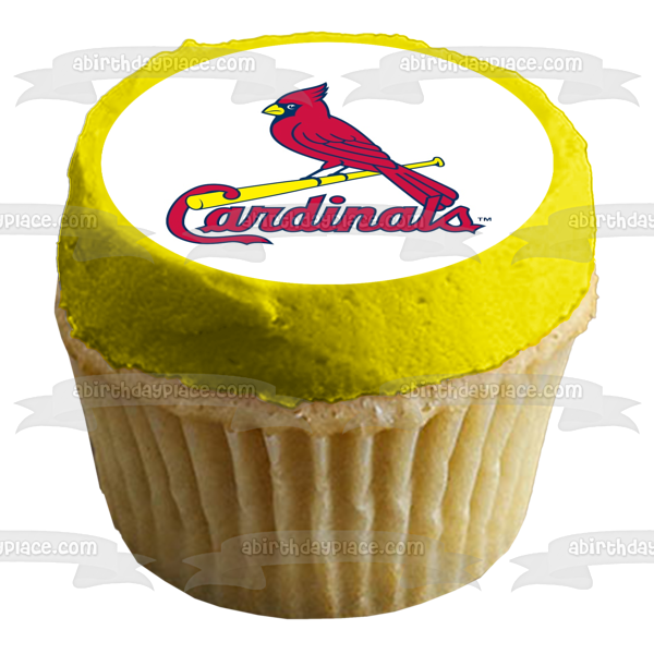 Imagen comestible para tarta con logotipo de los St. Louis Cardinals de la MLB Major League Baseball ABPID07547 