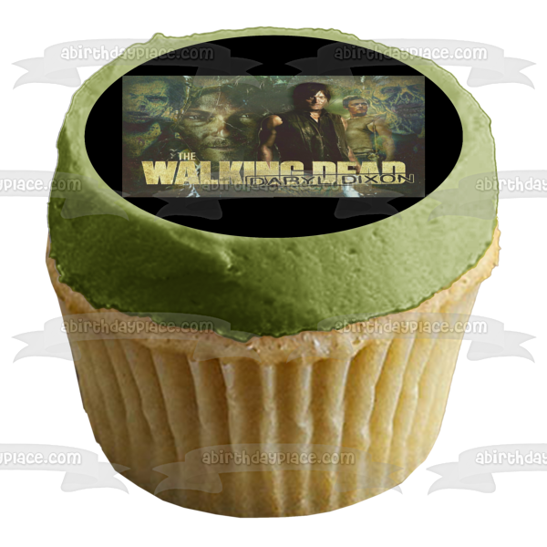 Imagen comestible para decoración de tarta de The Walking Dead Daryl Dixon y Zombies ABPID07568 