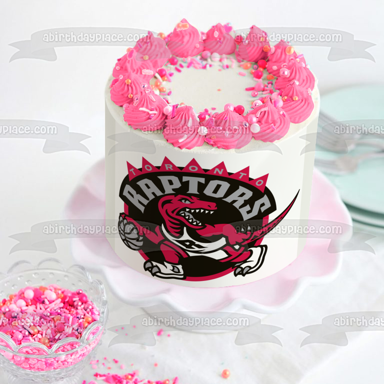 Toronto Raptors NBA Basketball Logo Edible Cake Topper Image ABPID07593