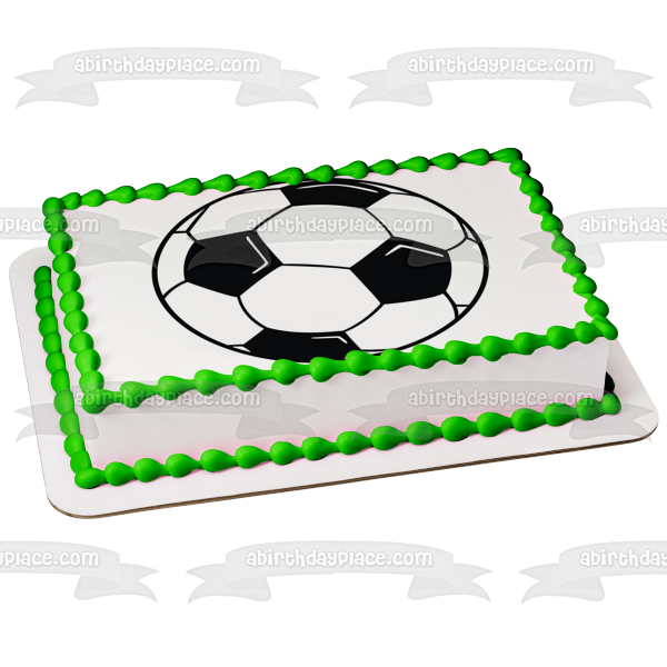 Imagen comestible para decoración de tarta de balón de fútbol ABPID07757 