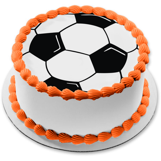 Imagen comestible para decoración de tarta de balón de fútbol ABPID07757 