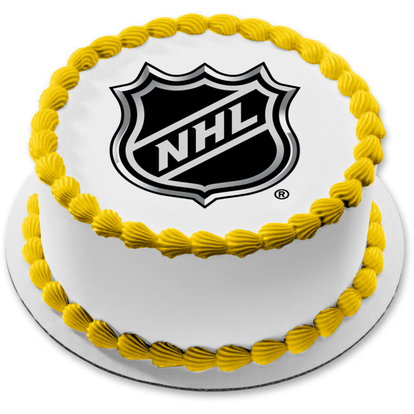 Imagen comestible para tarta con logotipo de la Liga Nacional de Hockey NHL ABPID07948 