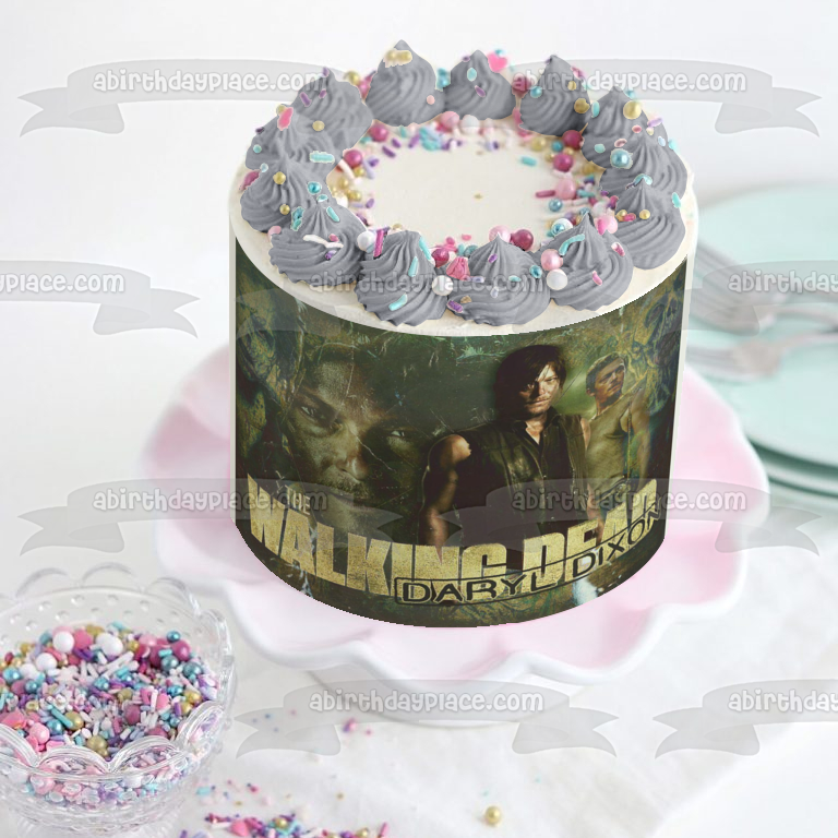 Imagen comestible para decoración de tarta de Daryl Dixon de The Walking Dead ABPID07859 