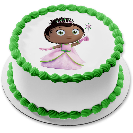 Paw Patrol Princess Pea Magic and Her Wand Edible Cake Topper Image ABPID07865