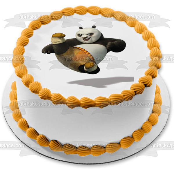 Imagen comestible para tarta de Kung Fu Panda Po saltando ABPID07973 