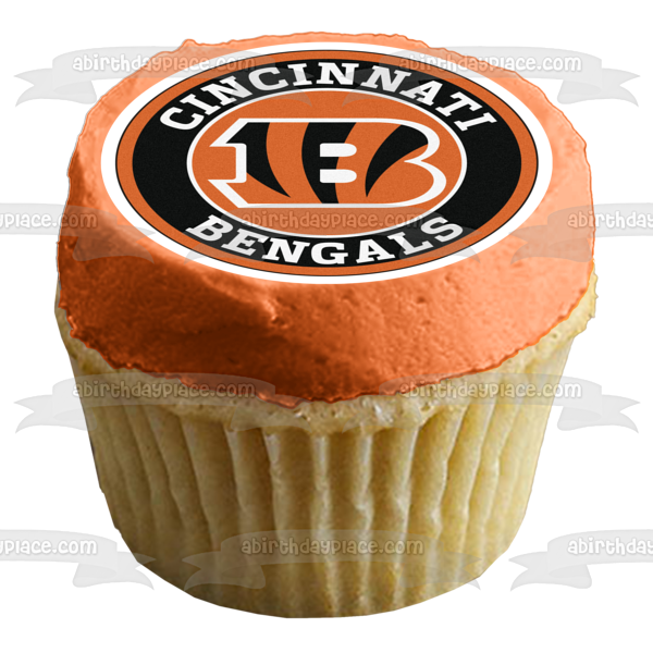 NFL Cake Toppers Cincinnati Bengals Cupcake Toppers Edible Image