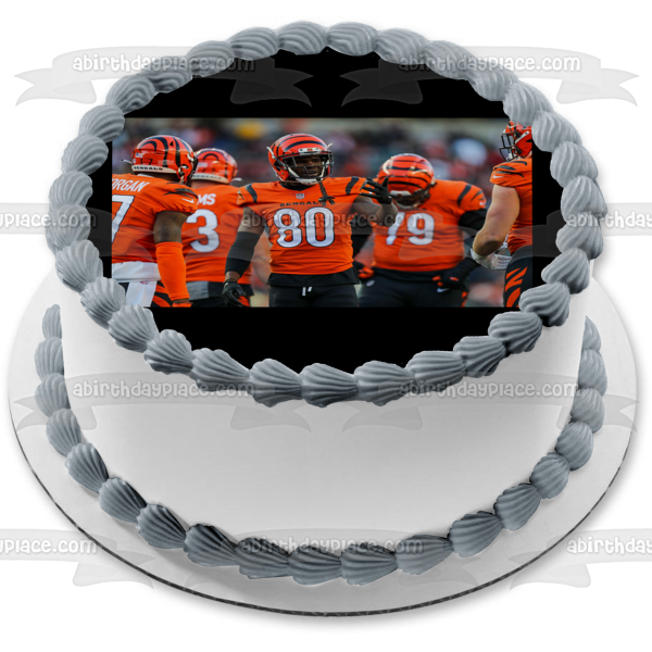 Super Bowl LVI 2022 Cincinnati Bengals Football Helmet Edible Cake Top – A  Birthday Place