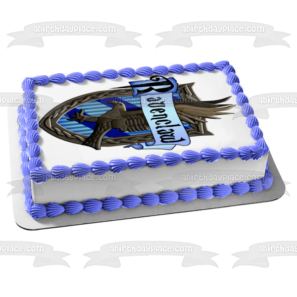 Imagen comestible para decoración de tarta con escudo de Ravenclaw de Harry Potter ABPID08134 