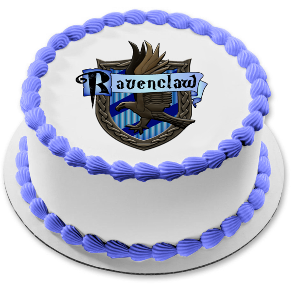 Imagen comestible para decoración de tarta con escudo de Ravenclaw de Harry Potter ABPID08134 