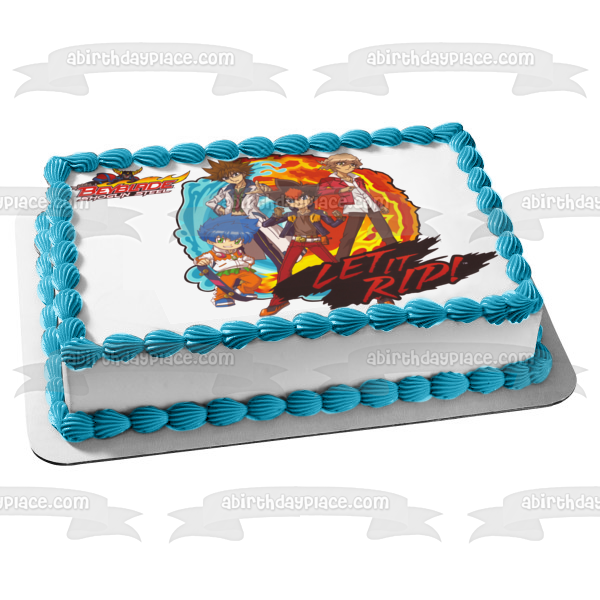 Imagen comestible para decoración de tarta Beyblade Shogun Steel Let It Rip ABPID08145 