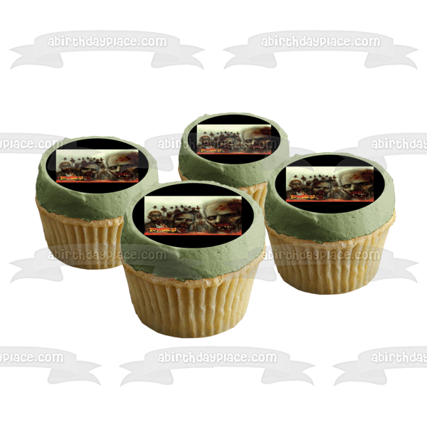 The Walking Dead Zombies Walking In Fog Edible Cake Topper Image ABPID08030