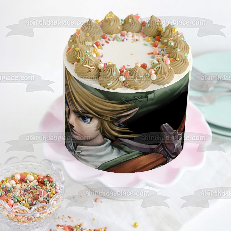 Imagen comestible para decoración de tarta de The Legend of Zelda Twilight Princess Link ABPID08062 