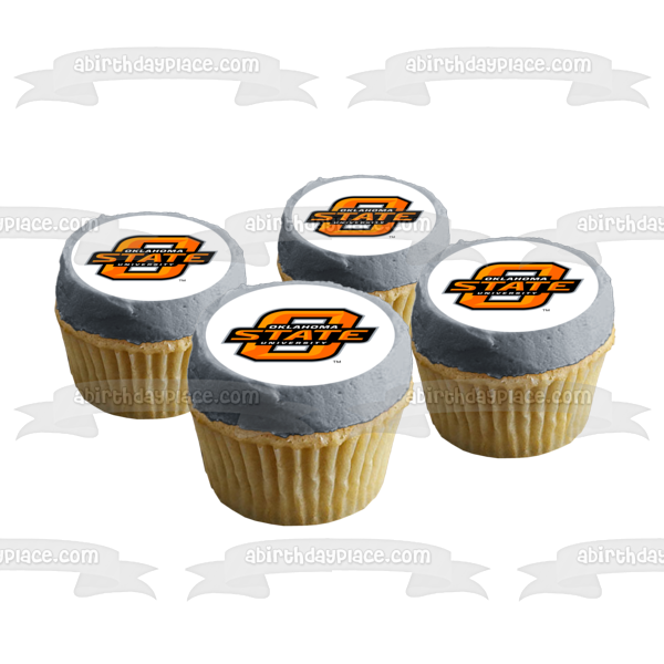 Oklahoma State University Cowboys Logo Edible Cake Topper Image ABPID08066