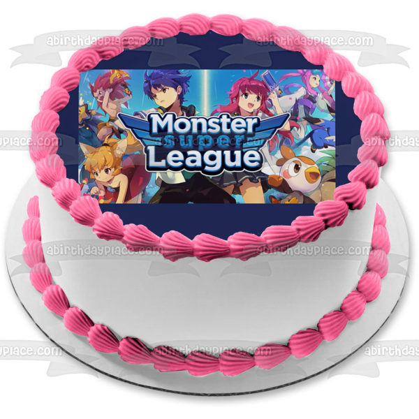 Imagen comestible para tarta de Monster Super League Seira Tina y Birdie ABPID08092 