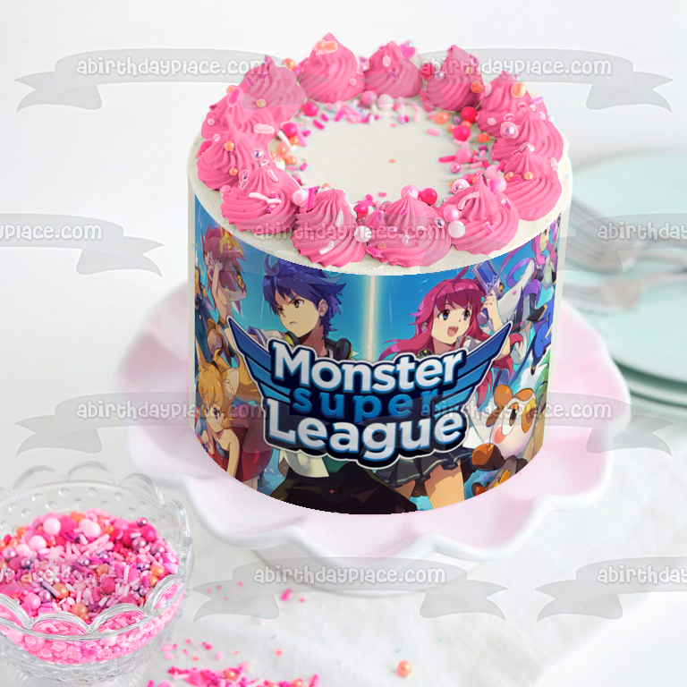 Imagen comestible para tarta de Monster Super League Seira Tina y Birdie ABPID08092 