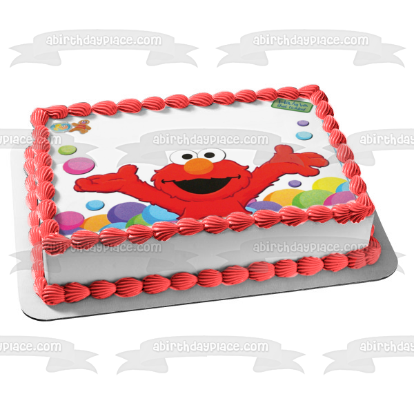 Barrio Sésamo Tickle Me Elmo Ja Ja Ja Que Cosquillas Imagen comestible para decoración de tarta ABPID08407 