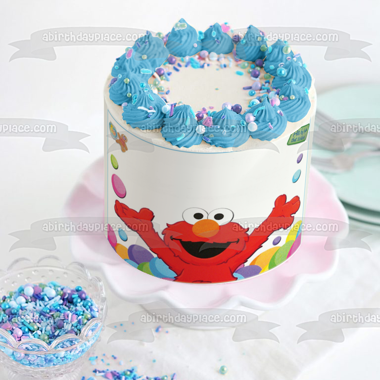 Barrio Sésamo Tickle Me Elmo Ja Ja Ja Que Cosquillas Imagen comestible para decoración de tarta ABPID08407 