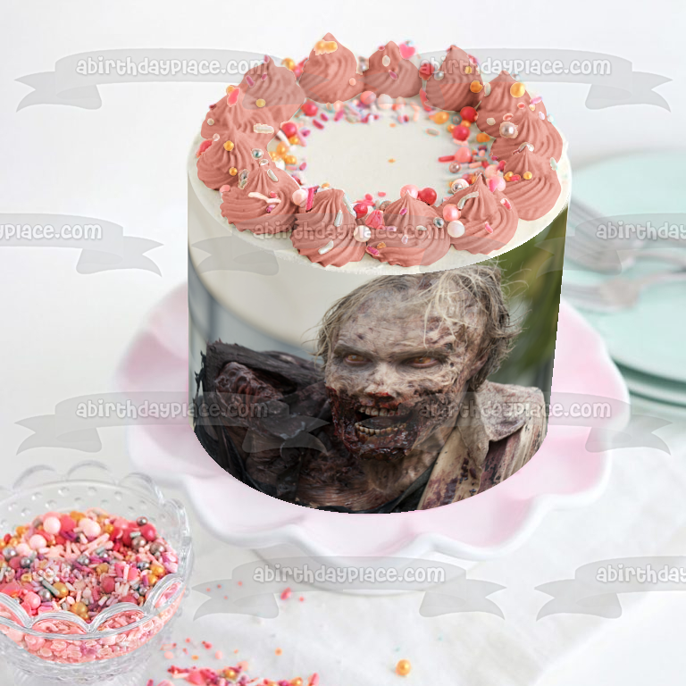 Imagen comestible para decoración de tarta zombi de The Walking Dead ABPID08261 