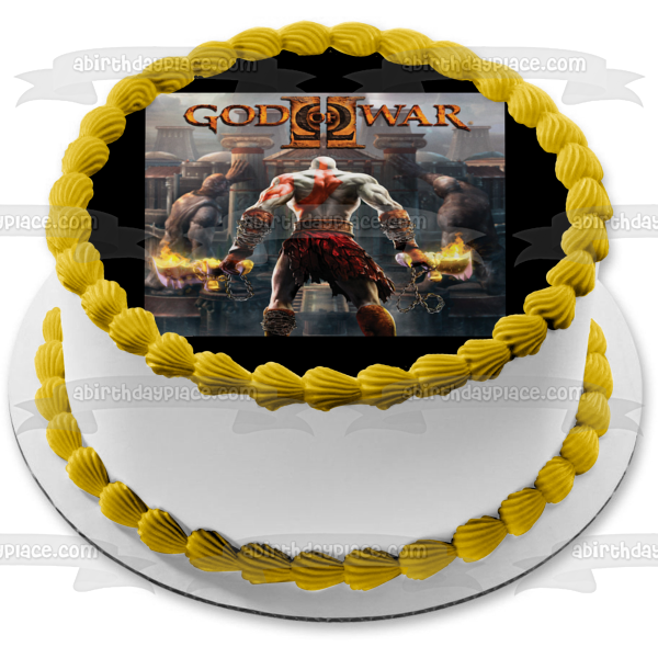 God of War Kratos Edible Cake Topper Image ABPID55457