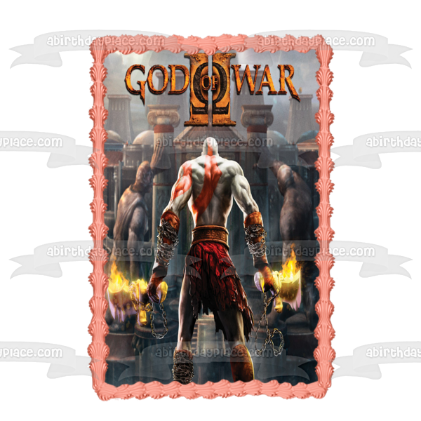 God of War Kratos Edible Cake Topper Image ABPID55457