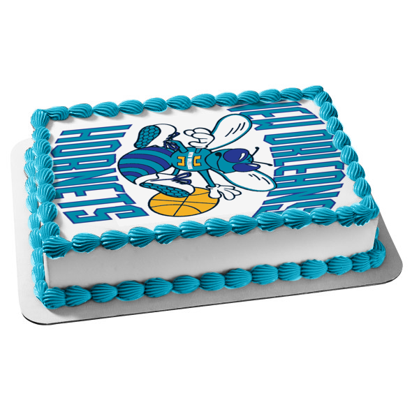 Imagen comestible para tarta con el logotipo de los New Orleans Hornets 2002-2003 de la NBA ABPID08277 