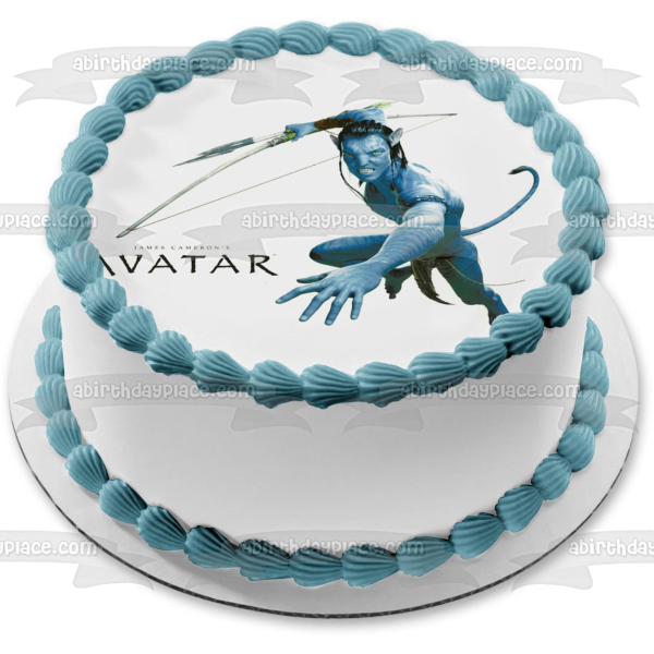 Avatar Jake Sully Bow and Arrow Edible Cake Topper Image ABPID08284