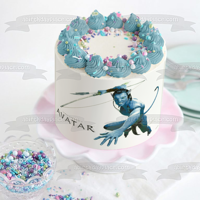 Avatar Jake Sully Bow and Arrow Edible Cake Topper Image ABPID08284