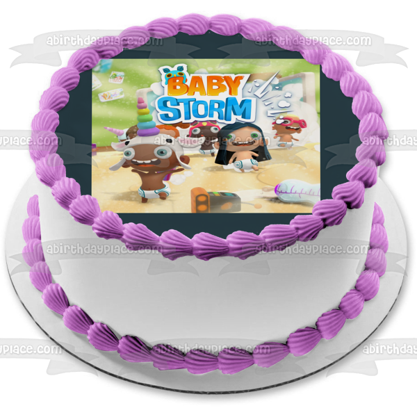 Baby Storm Assorted Characters Edible Cake Topper Image ABPID55469