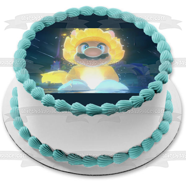 Imagen comestible para decoración de tarta de Super Mario 3D World ABPID55429 