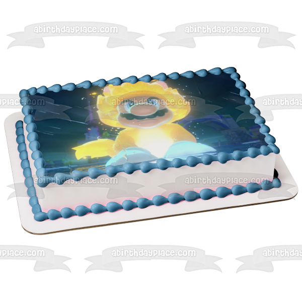 Imagen comestible para decoración de tarta de Super Mario 3D World ABPID55429 