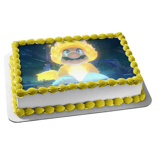 Super Mario 3D World Edible Cake Topper Image ABPID55429