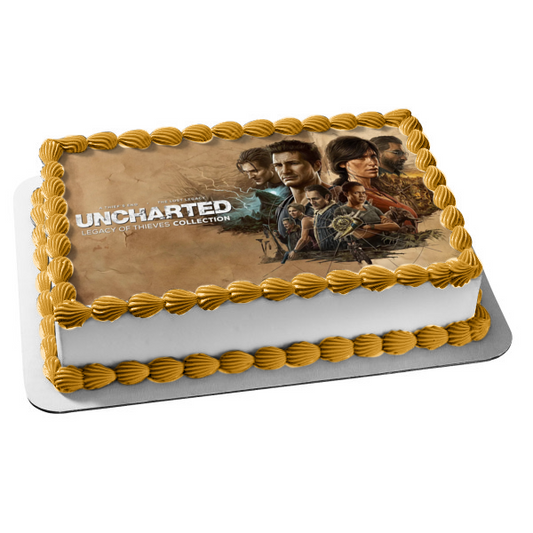 Uncharted: Legacy of Thieves Collection Nadine Chloe Edible Cake Topper Image ABPID55479