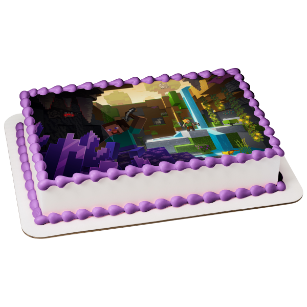 Minecraft End Portal Cake  Portal cake, Cake, Cake cover