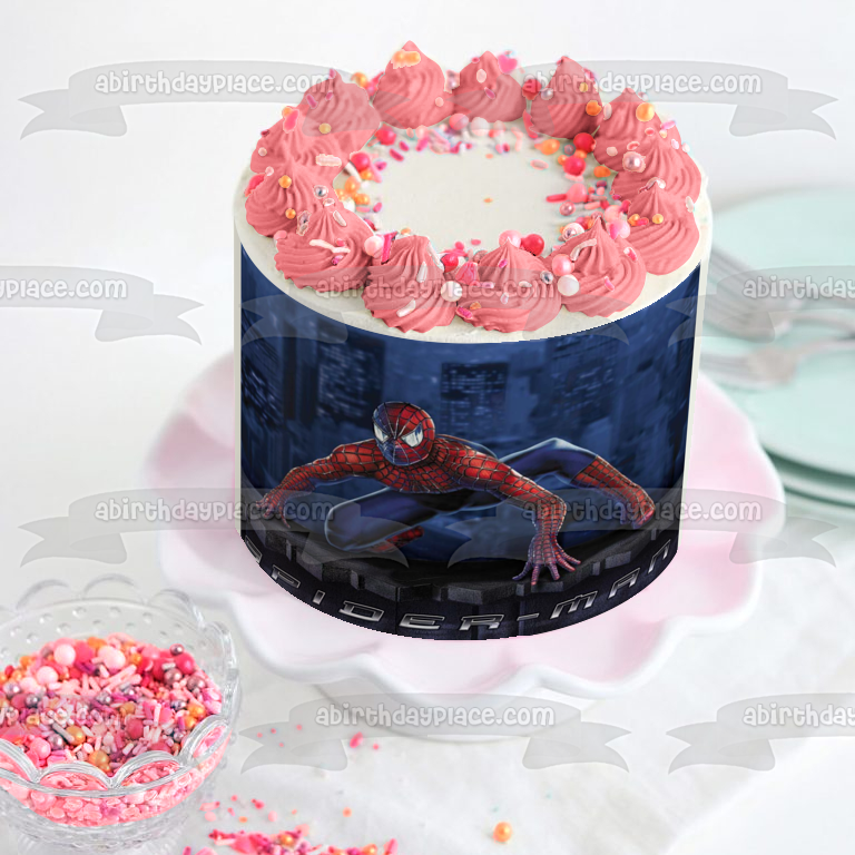 Imagen comestible para decoración de tarta de Marvel, el asombroso Hombre Araña, ABPID08305 