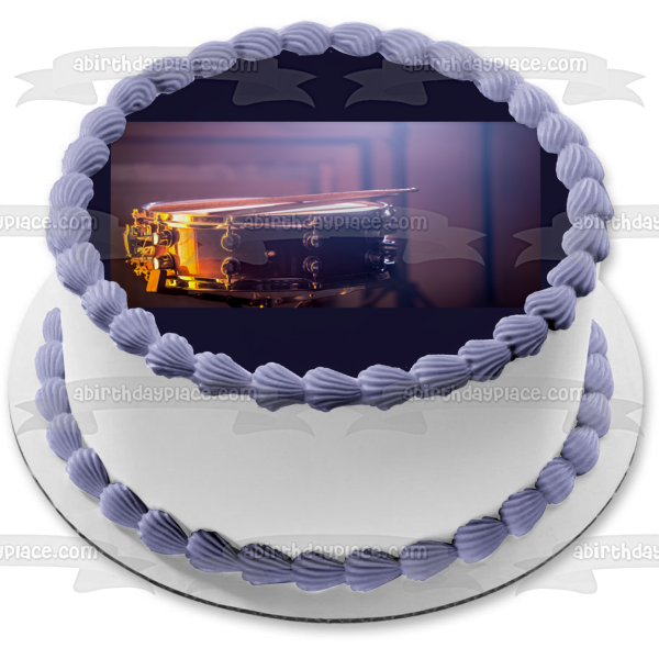 Marching Band Snare Drum Edible Cake Topper Image ABPID55498