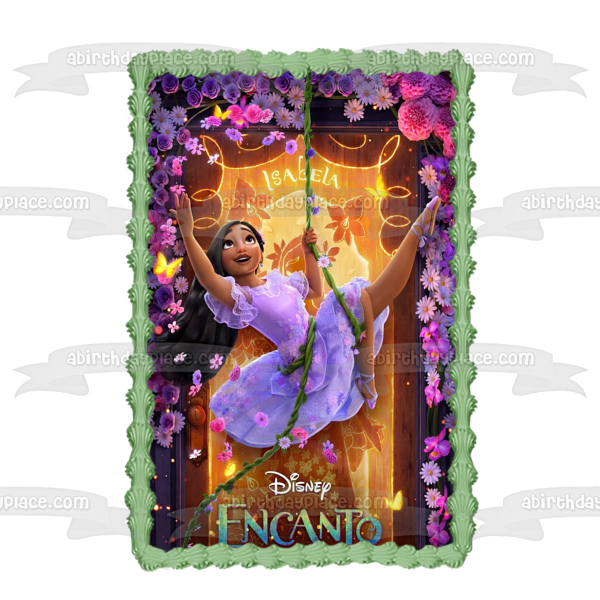 Disney Encanto Isabela Edible Cake Topper Image ABPID55517