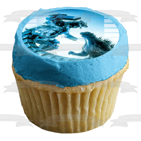 Godzilla Vs. Mechagodzilla Edible Cake Topper Image ABPID55523