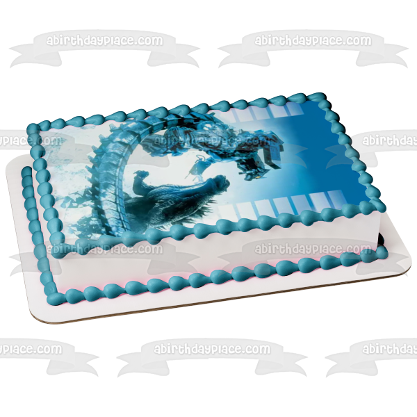 Godzilla Vs. Mechagodzilla Edible Cake Topper Image ABPID55523