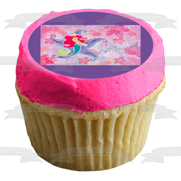 Imagen comestible para tarta comestible de la princesa La Sirenita Ariel de Disney ABPID08442 